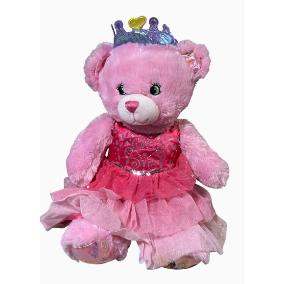 Build-A-Bear Workshop Pink Princess Bear With Disney Princess Dress - Picture 2 of 15